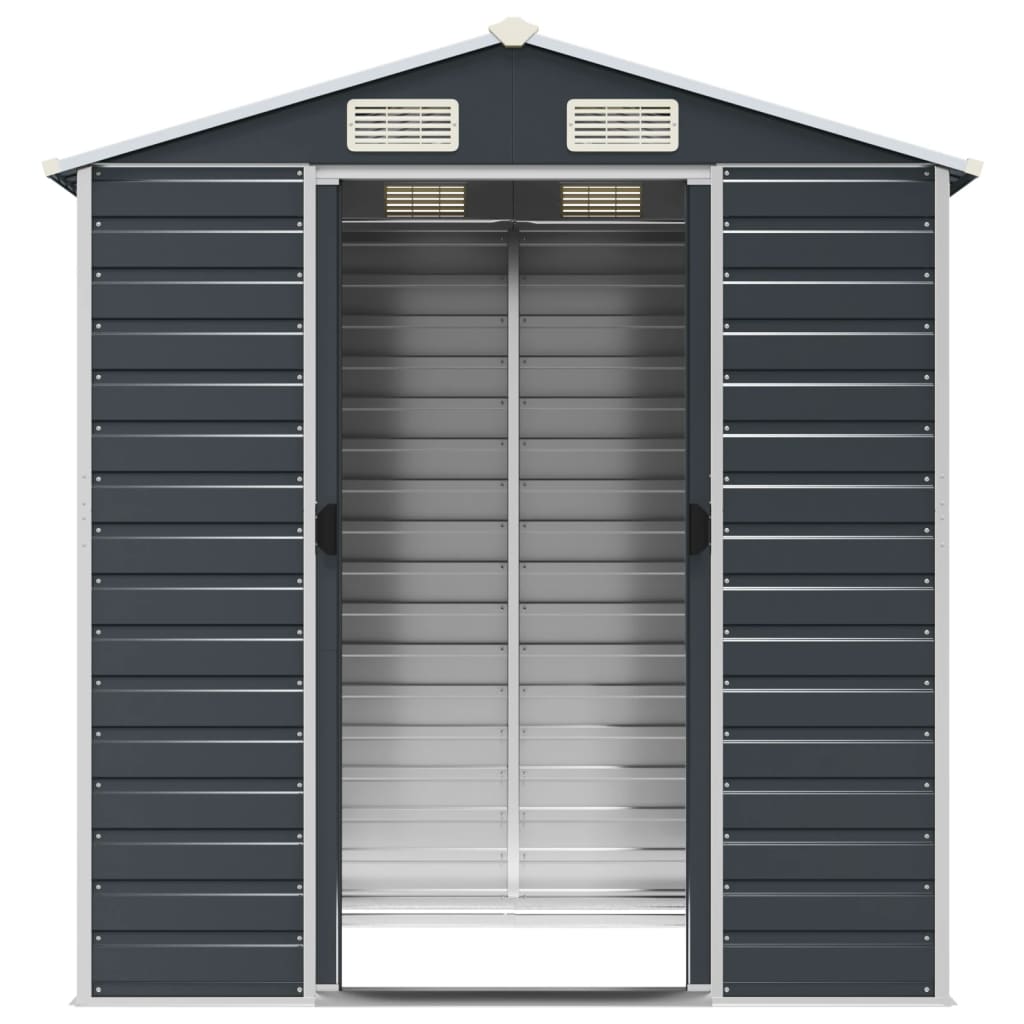 Garden Shed | Anthracite | Galvanised Steel | 191x130x198 cm