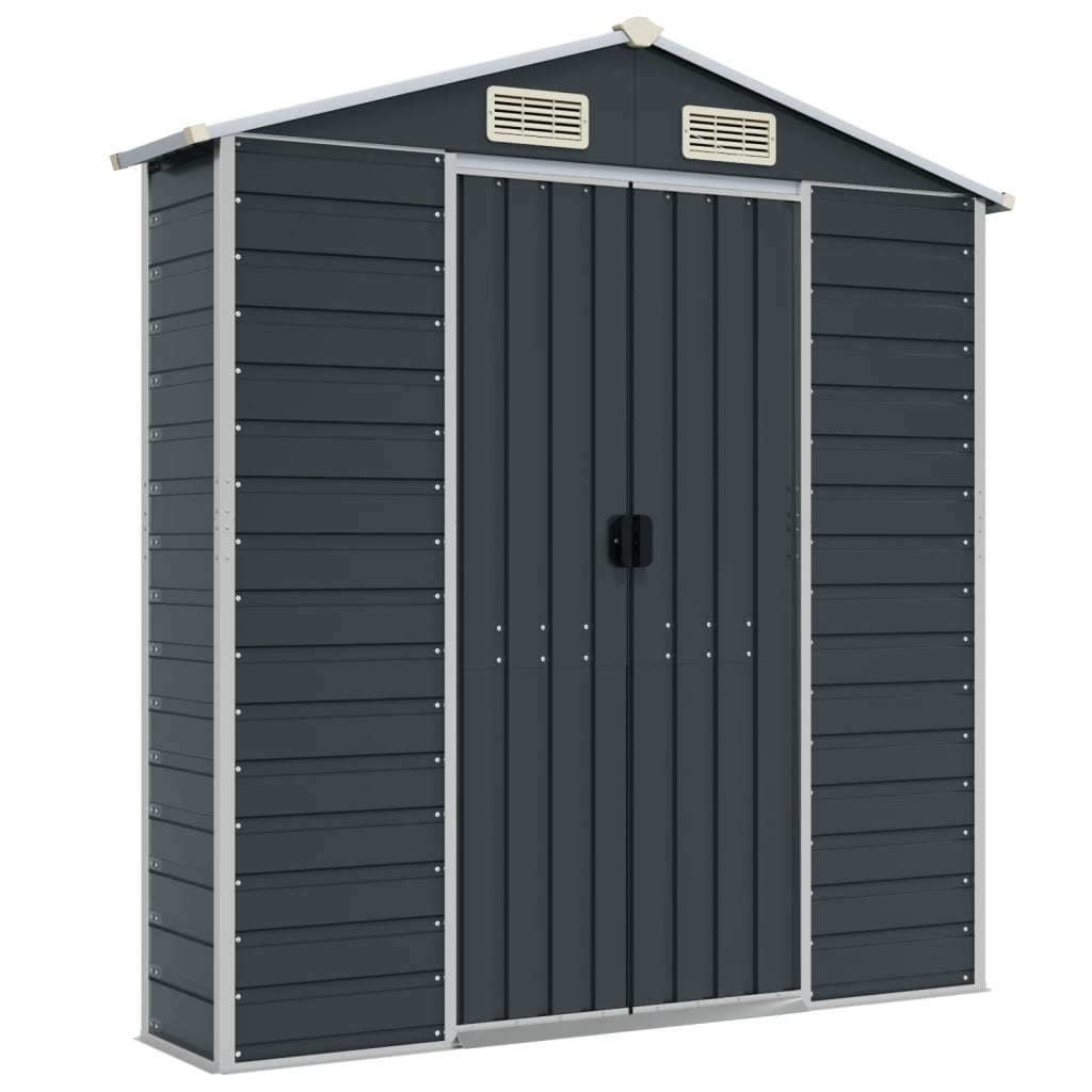 Garden Shed | Anthracite | Galvanised Steel | 191x130x198 cm
