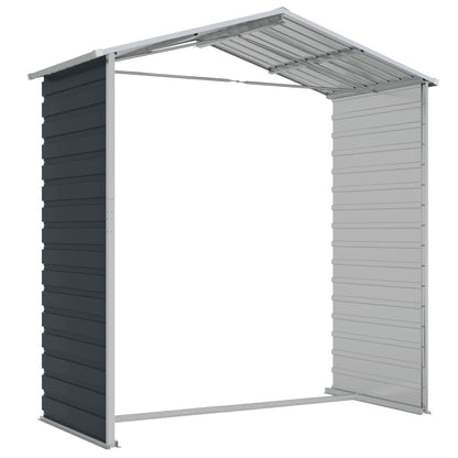 Garden Shed | Anthracite | Galvanised Steel | 191x130x198 cm