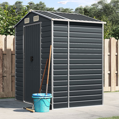 Garden Shed | Anthracite | Galvanised Steel | 191x130x198 cm