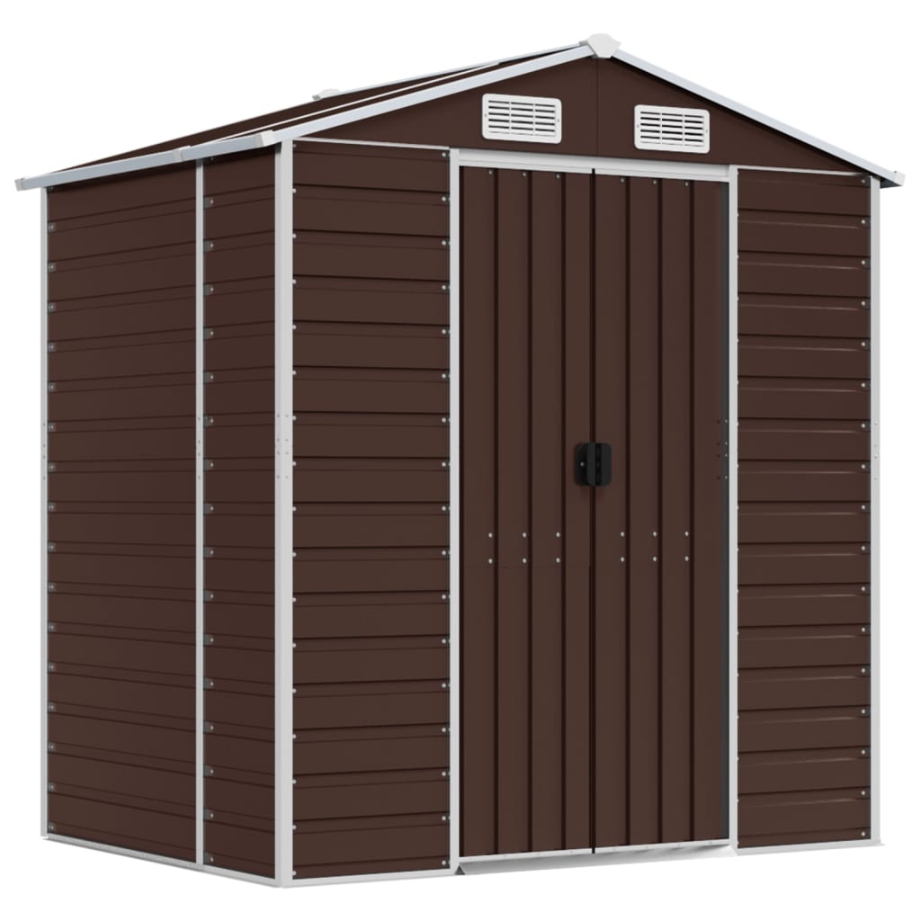 Garden Shed | Brown | Galvanised Steel | Medium | Garden Shed