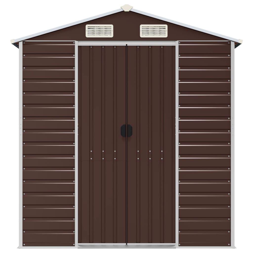 Garden Shed | Brown | Galvanised Steel | Medium | Garden Shed
