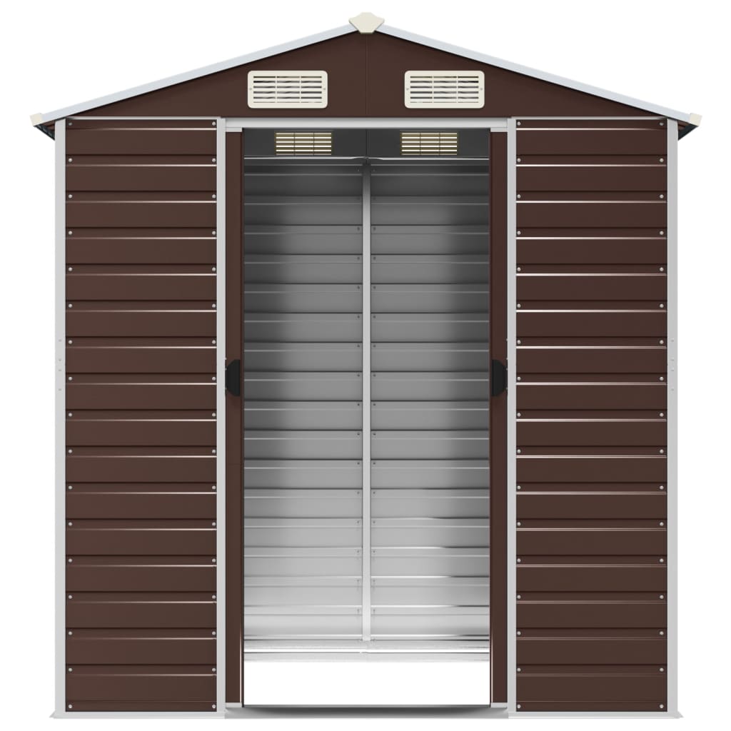 Garden Shed | Brown | Galvanised Steel | Medium | Garden Shed