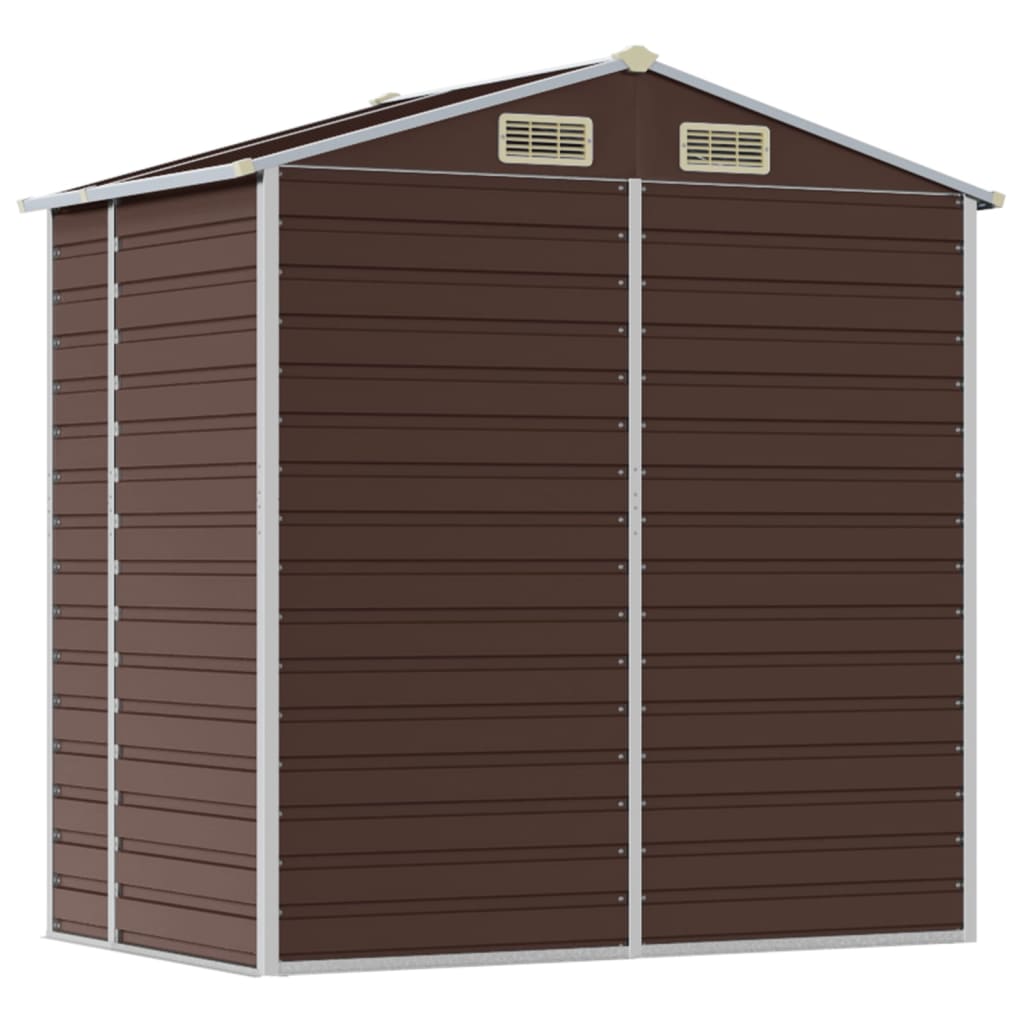 Garden Shed | Brown | Galvanised Steel | Medium | Garden Shed
