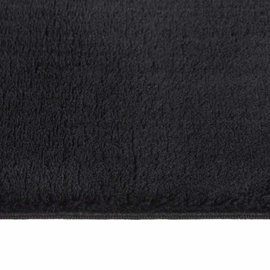 Shaggy Rug Black 120x183 cm Polyester