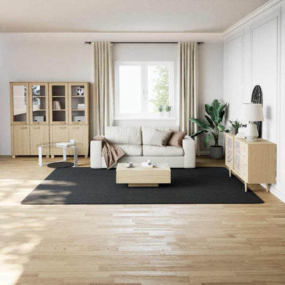 Shaggy Rug Black 240x340 cm Polyester