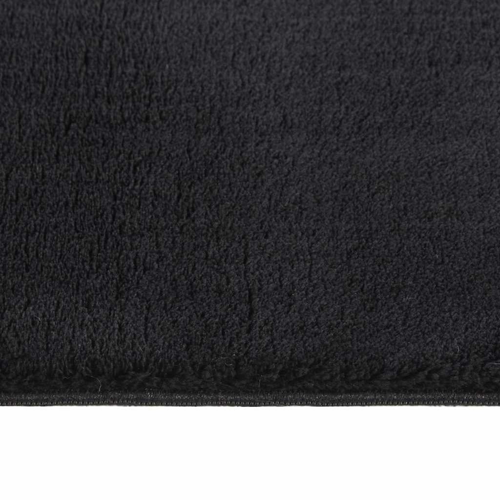 Shaggy Rug Black 240x340 cm Polyester