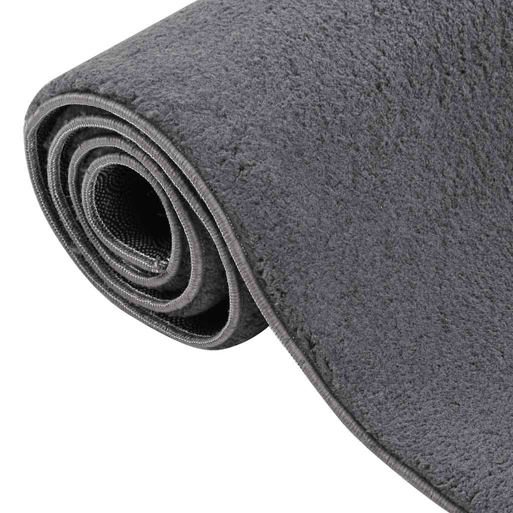 Shaggy Rug Anthracite 120x183 cm Polyester