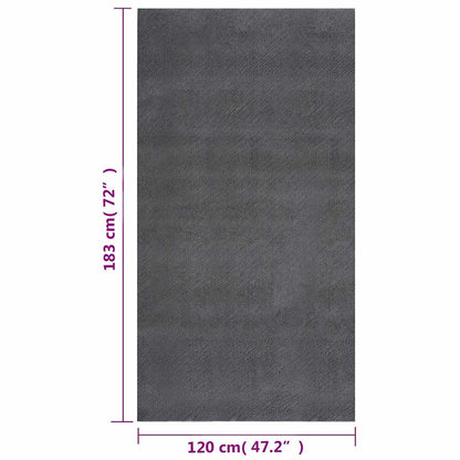 Shaggy Rug Anthracite 120x183 cm Polyester