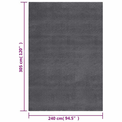 Shaggy Rug Anthracite 240x305 cm Polyester
