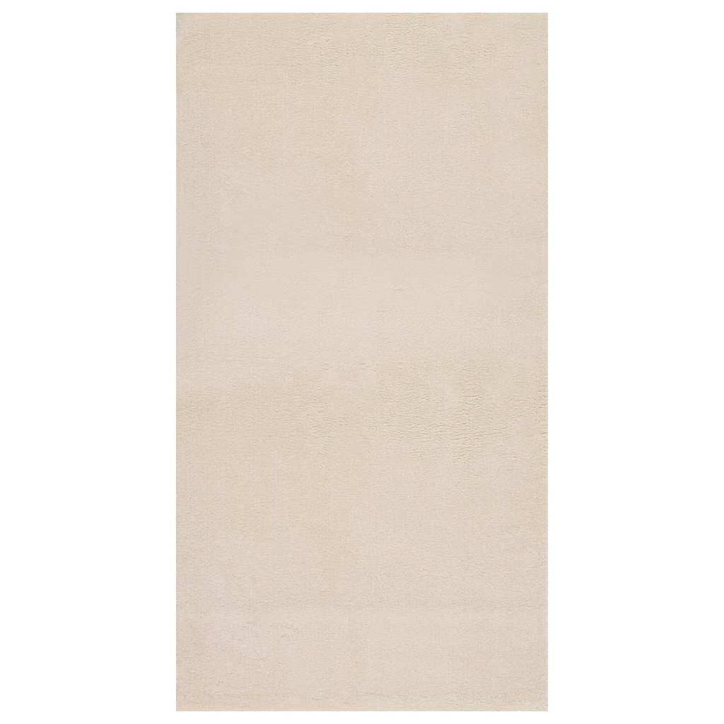 Shaggy Rug Beige 120x183 cm Polyester