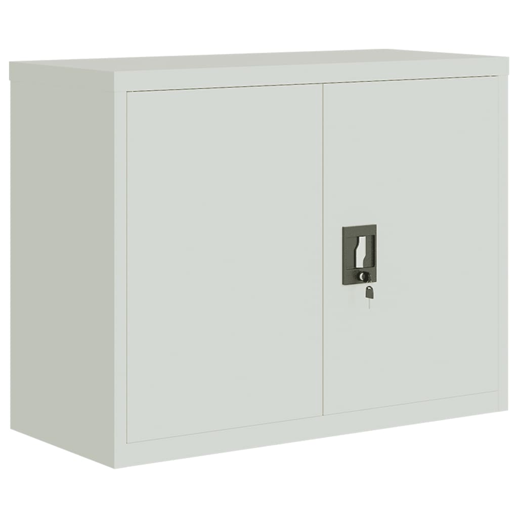 File Cabinet Light Grey 90x40x110 cm Steel