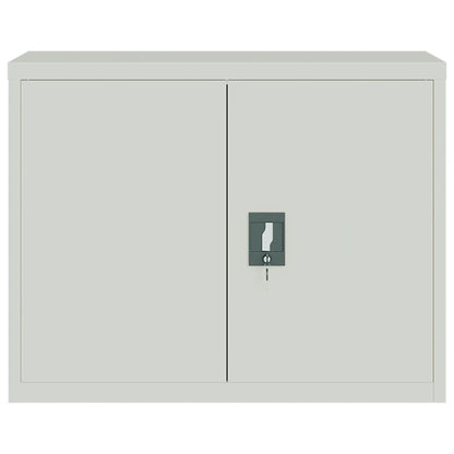 File Cabinet Light Grey 90x40x110 cm Steel