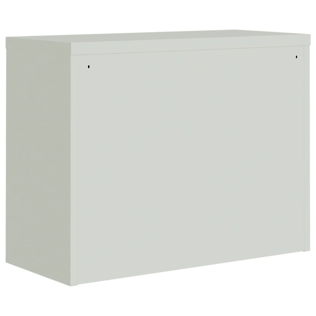 File Cabinet Light Grey 90x40x110 cm Steel