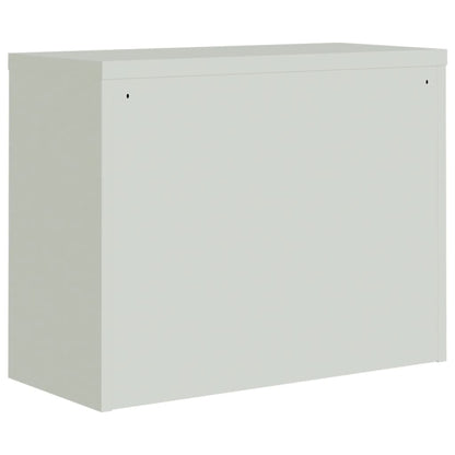 File Cabinet Light Grey 90x40x110 cm Steel