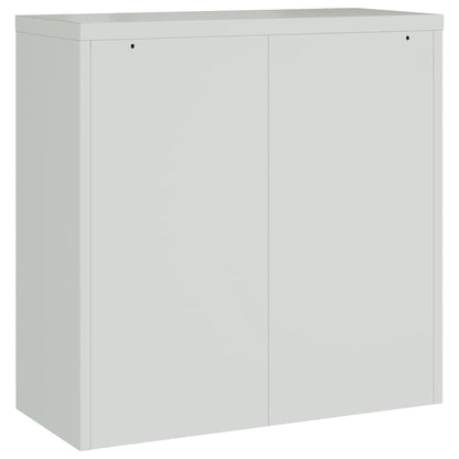 File Cabinet Light Grey 90x40x130 cm Steel