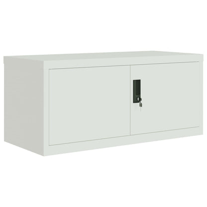 File Cabinet Light Grey 90x40x145 cm Steel