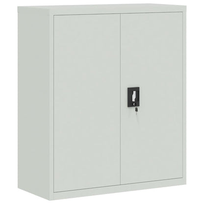 File Cabinet Light Grey 90x40x145 cm Steel