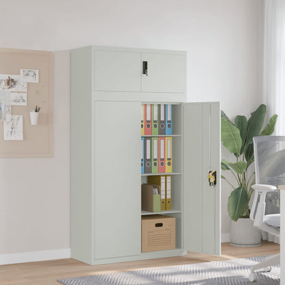 File Cabinet | Light grey | Powder-coated steel | Large