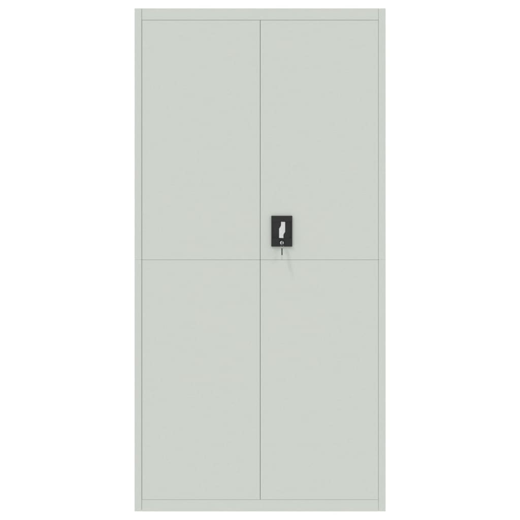 File Cabinet Light Grey 90x40x220 cm Steel