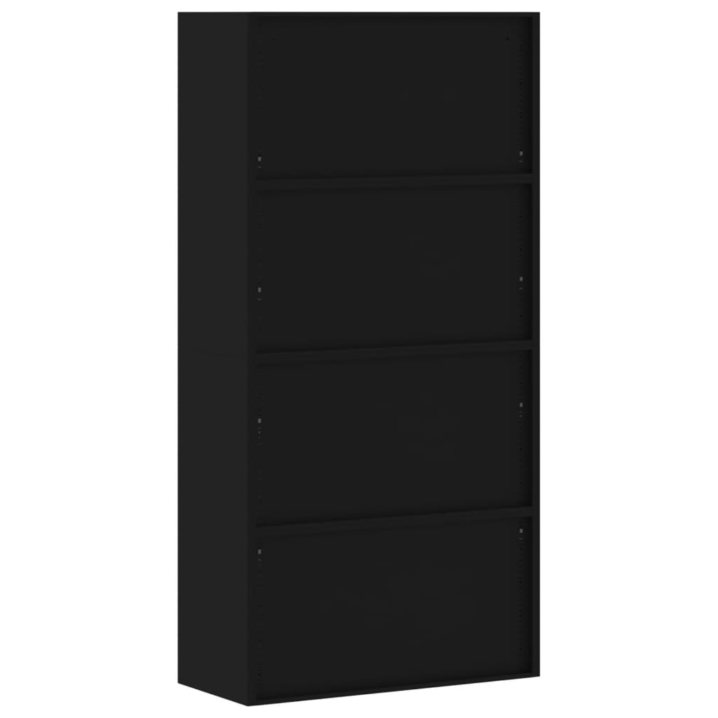 File Cabinet Black 90x40x220 cm Steel