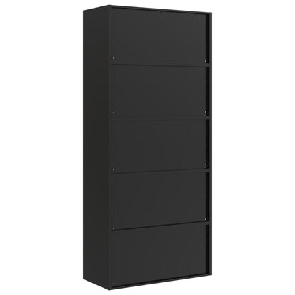 File Cabinet Black 90x40x240 cm Steel