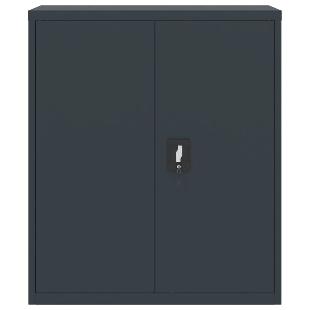 File Cabinet Anthracite 90x40x145 cm Steel