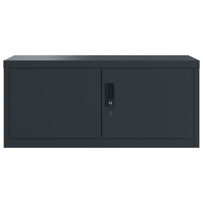 File Cabinet Anthracite 90x40x220 cm Steel