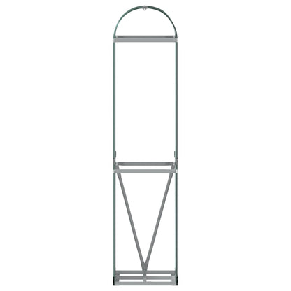 Log Holder Green 40x45x170 cm Galvanised Steel