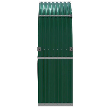 Log Holder Green 120x45x140 cm Galvanised Steel