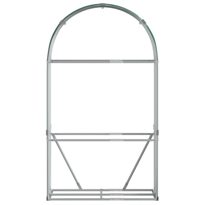 Log Holder Green 120x45x210 cm Galvanised Steel