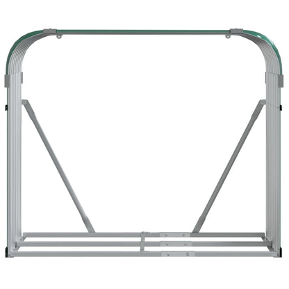 Log Holder Green 120x45x100 cm Galvanised Steel