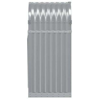 Log Holder Light Grey 40x45x100 cm Galvanised Steel