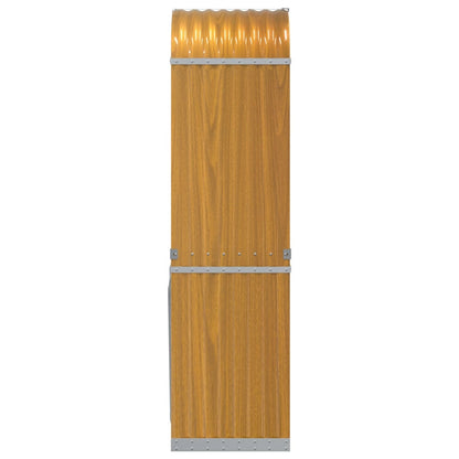 Log Holder Wood Look 40x45x170 cm Galvanised Steel