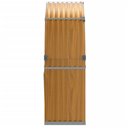 Log Holder Wood Look 120x45x140 cm Galvanised Steel