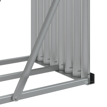 Log Holder Wood Look 300x45x100 cm Galvanised Steel