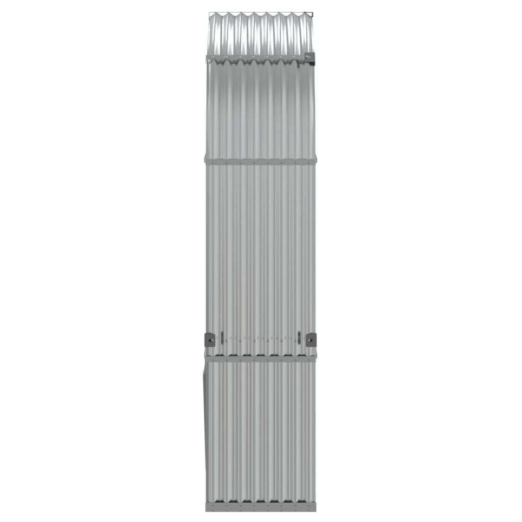 Log Holder Silver 120x45x210 cm Galvanised Steel