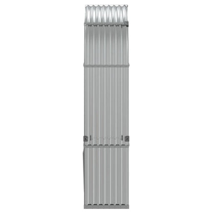 Log Holder Silver 120x45x210 cm Galvanised Steel