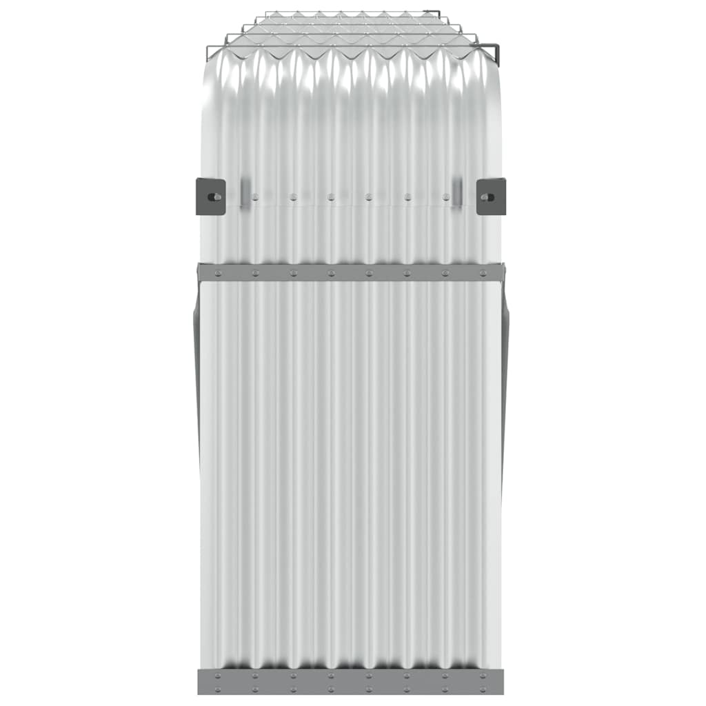 Log Holder Silver 300x45x100 cm Galvanised Steel
