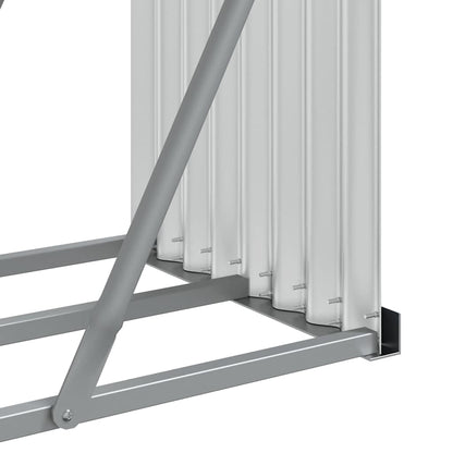 Log Holder Silver 300x45x100 cm Galvanised Steel