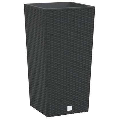 Planter with Removable Inner Anthracite 11 / 26.5 L PP Rattan