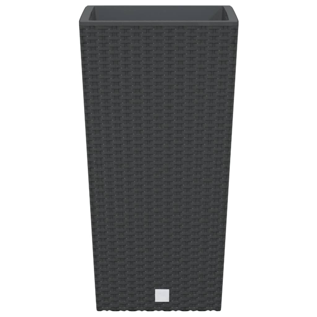 Planter with Removable Inner Anthracite 11 / 26.5 L PP Rattan