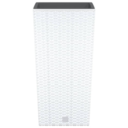 Planter with Removable Inner White 11 / 26.5 L PP Rattan