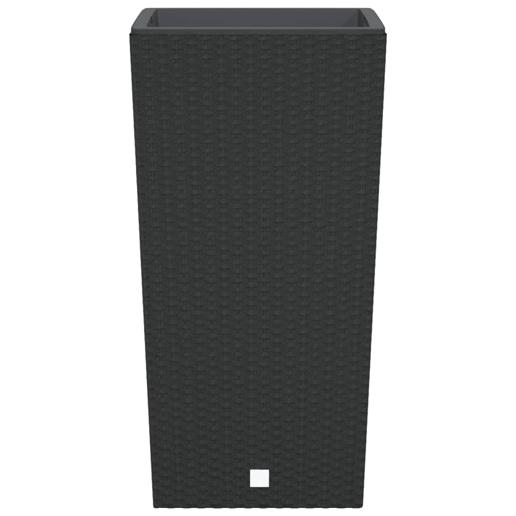 Planter with Removable Inner Anthracite 21 / 49 L PP Rattan
