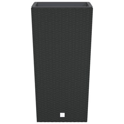 Planter with Removable Inner Anthracite 21 / 49 L PP Rattan