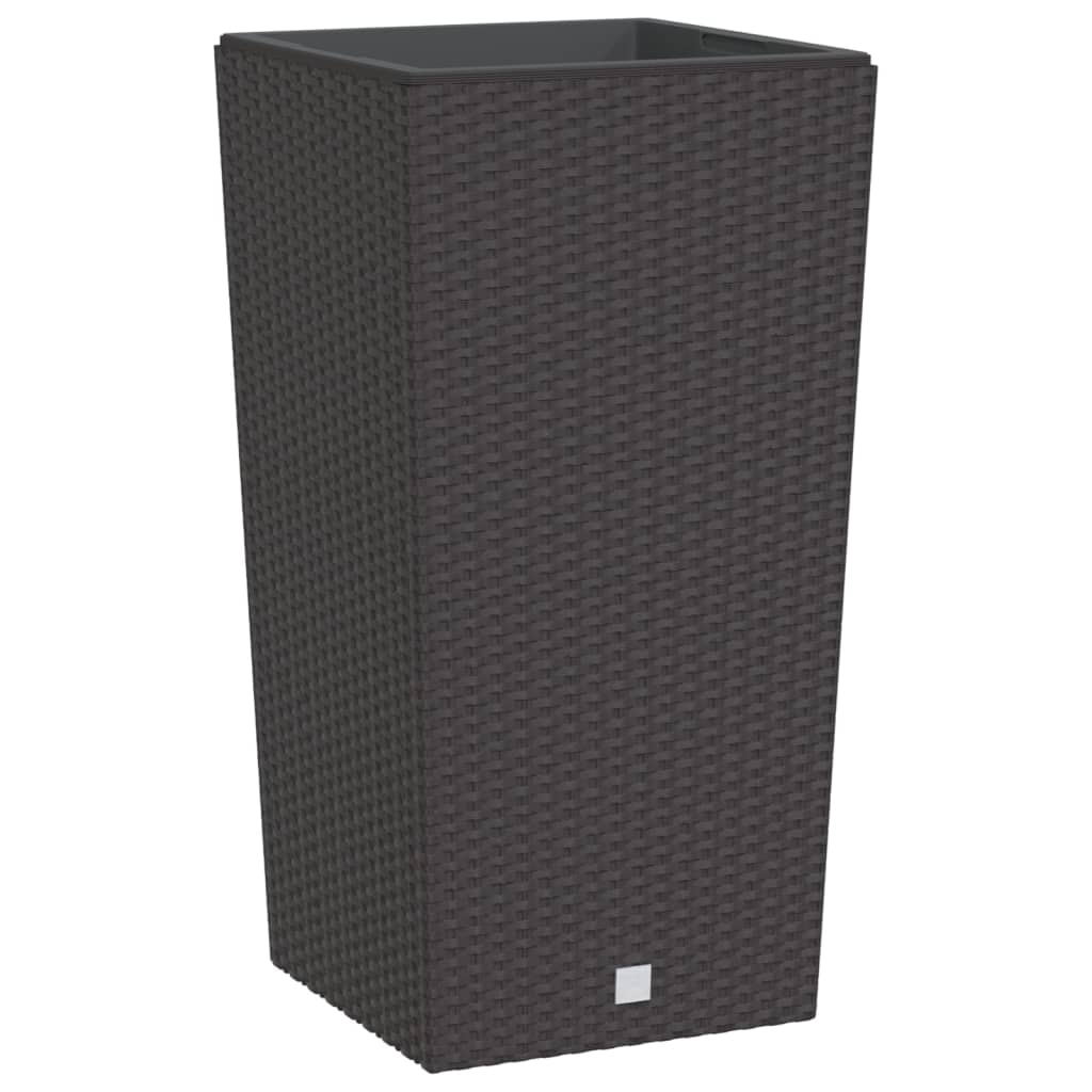 Planter with Removable Inner Brown 21 / 49 L PP Rattan