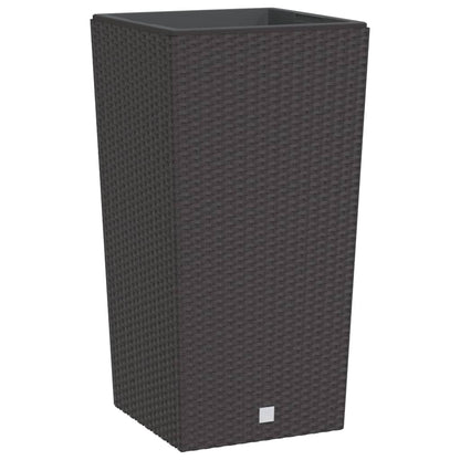 Planter with Removable Inner Brown 21 / 49 L PP Rattan