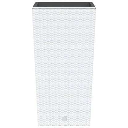 Planter with Removable Inner White 21 / 49 L PP Rattan