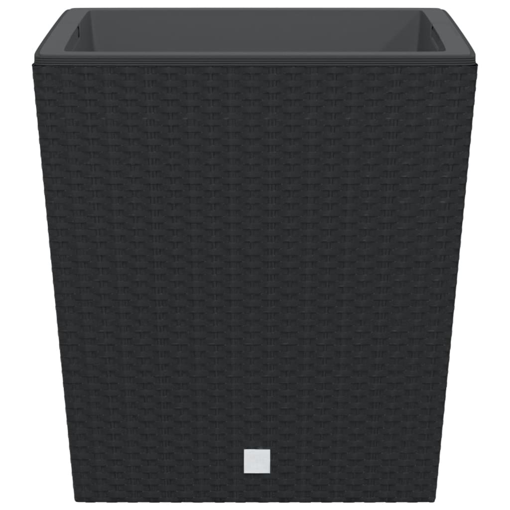 Planter with Removable Inner Anthracite 37 / 64 L PP Rattan