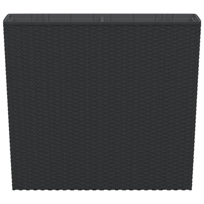 Planter with Removable Inner Anthracite 12 / 44 L PP Rattan